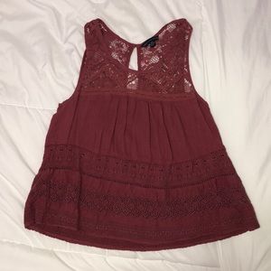 Pink Lace Tank from American Eagle
